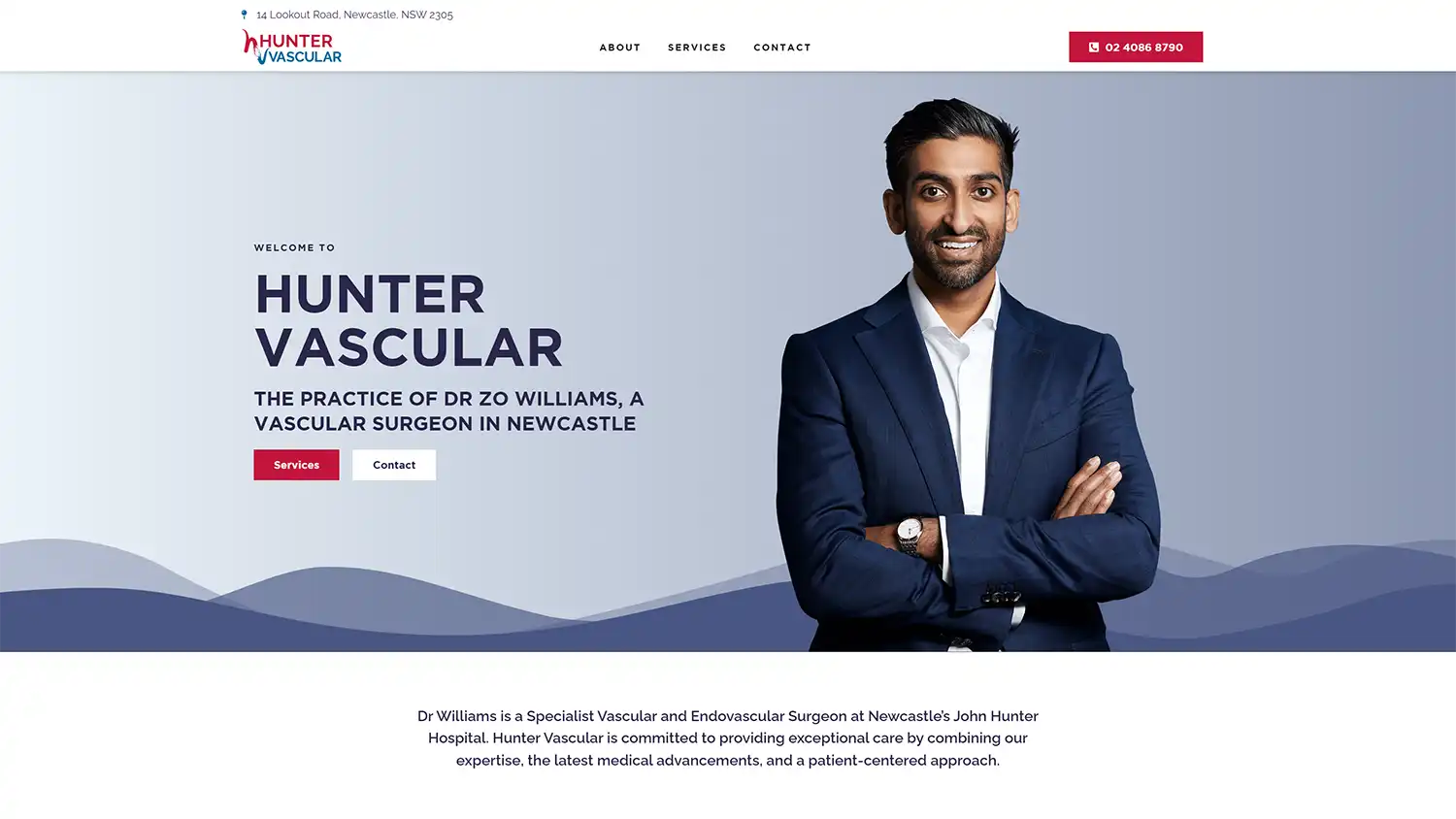 Hunter Vascular – Dr Zo Williams Website
